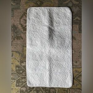 Shabby Chic White Quilted Tie Back Bed Pillow Sham